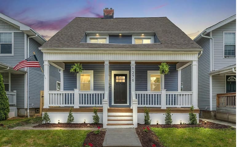 Spacious 4BR w/ Game Room & Yard Walk to OSU