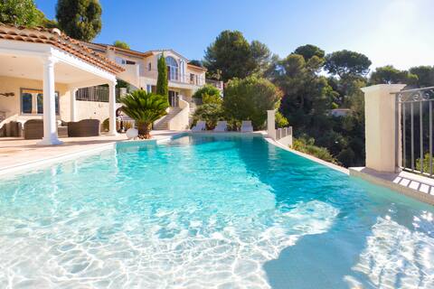 Villa Colomars sea view-swimming pool, terrace&BBQ