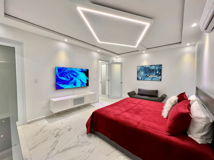 Suite padronale Villa Fernando - Letto king size e bagno privato