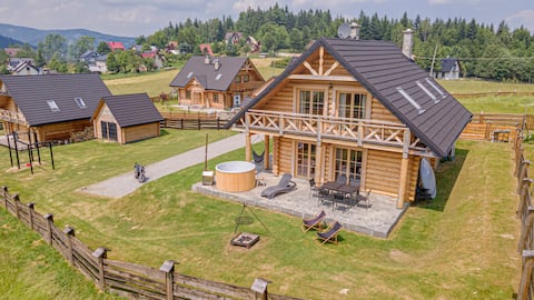 House in the Mountains with a Balcony