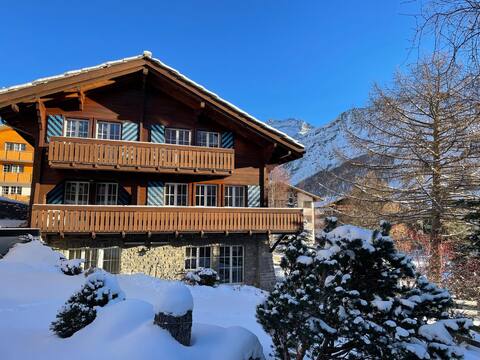 Large, traditional Swiss chalet
