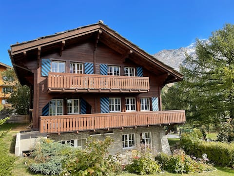 Large, traditional Swiss chalet