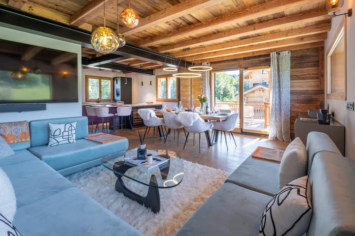 Chalet Ango I Jacuzzi & Hammam I Proche Télécabine - 梅傑夫
