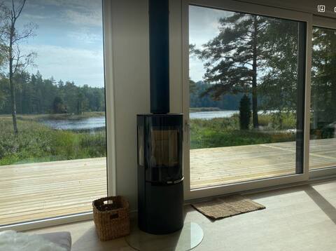 Newly built villa private by a lake