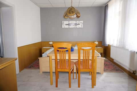 Two vacation rooms in the Ore Mountains