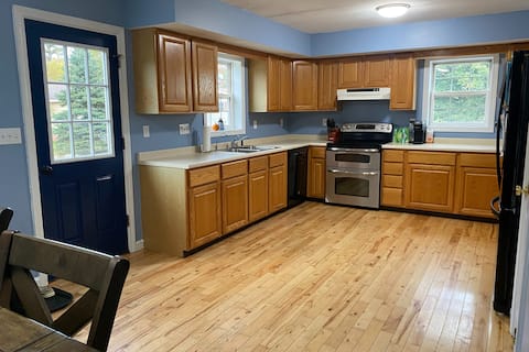 Entire home- 4 bedrooms, 2 full baths.