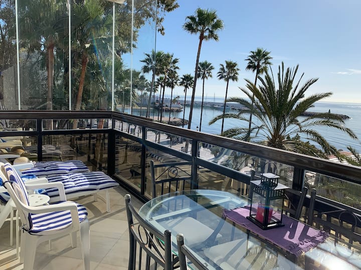 Skol 117 Beachfront Central Corner Studio Wifi - Marbella