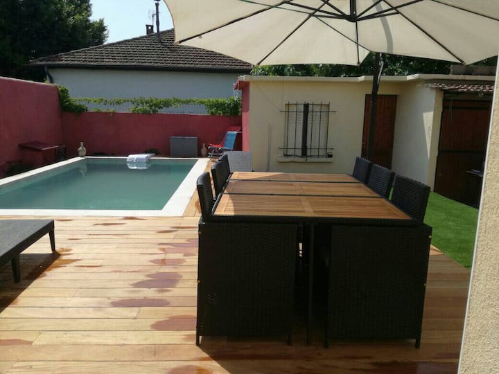 2 Studios Cosy Avec Piscine, Spa Et Parking Privé - Carnon Plage