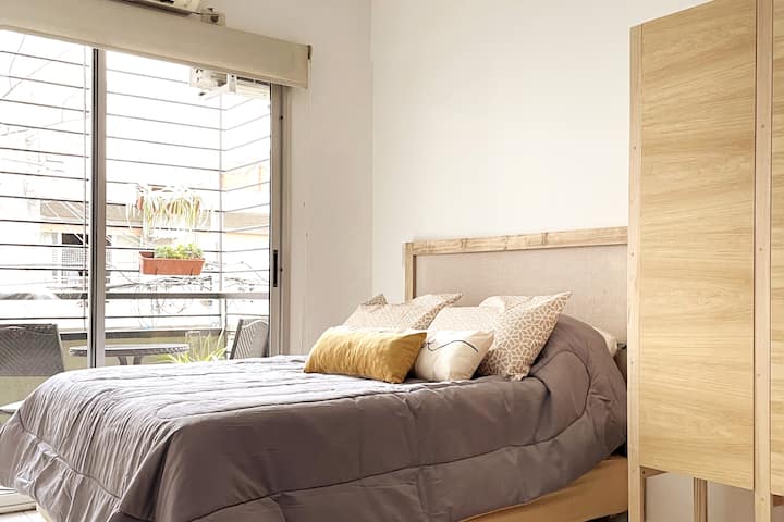 Studio com varanda em Villa Crespo