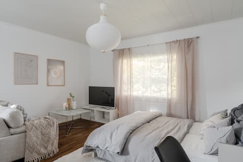 Successful Airbnb property: Work & Stay w/ Queen bed + Parking in I