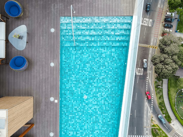 Ocean VIEW Jacuzzi&Pool Parking 13th floor Apartments for Rent in Barranco, Gobierno