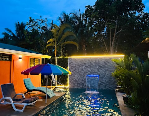 Beach house pool and private terrace