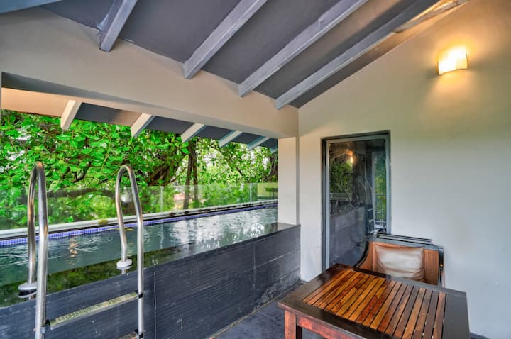 Private Pool of our 2BR Penthouse located on Top (4th) Floor with elevator access.