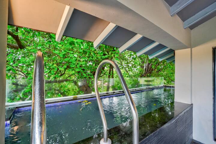 Private Pool of our 2BR Penthouse located on Top (4th) Floor with elevator access.