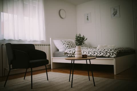 Successful Airbnb property: Studio Apartment E&D, free private parking, loggia in Trešnjevka Sjever