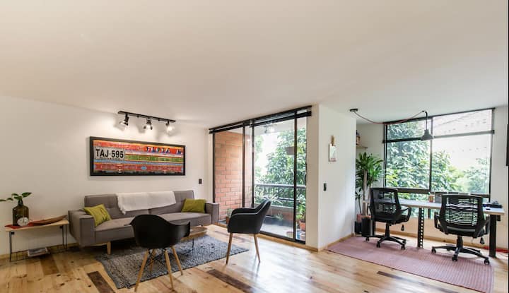 |Ep| Colombian Design Loft W/kitchen In Provenza - Medellín, Colombia