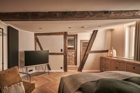 Loft1540 - Design-Altbau-Apartment, Balkon, Sauna