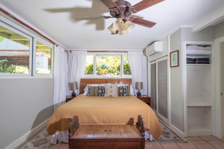Master Bedroom with king bed and on suite bathroom