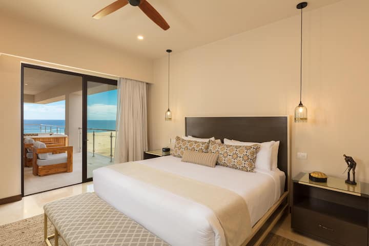 Diamante Ocean Club Residence OCR 305 Master Bedroom with Walk in Closet, Ocean, Beach and Sunset Views