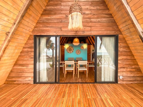 Oceanfront cabin in Carmen