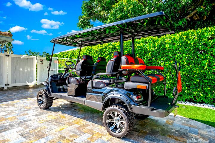 Heated SaltPool+HotTub! Golf Cart+1 Mile 2 Beach! gallery image 2