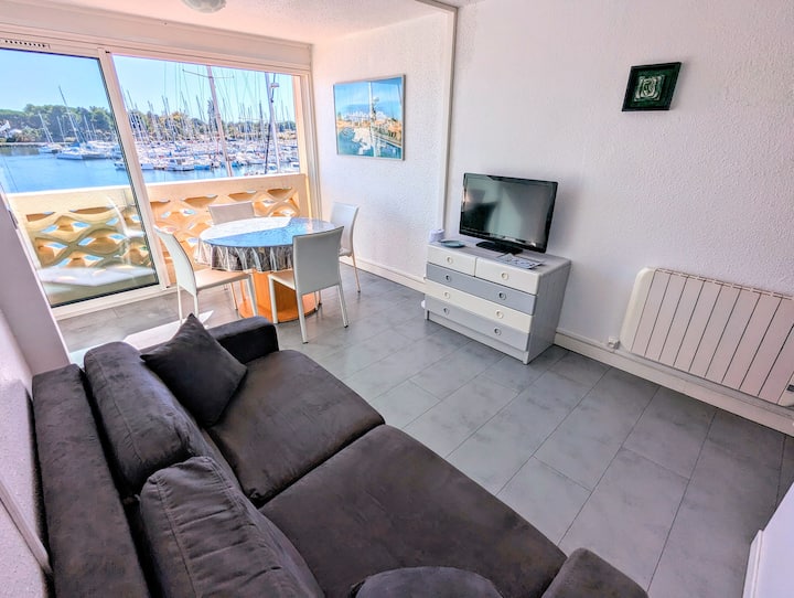 Abbaye Cap Studio Vue Port+parking+clim+plage 900m - Vias