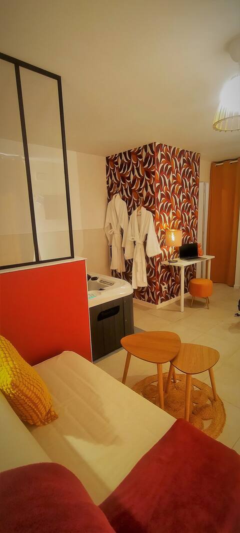 T2 jacuzzi, jardin & piscine