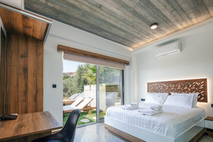 Ორადგილიანი საძინებელი კონდიციონერით და სააბაზანოთი