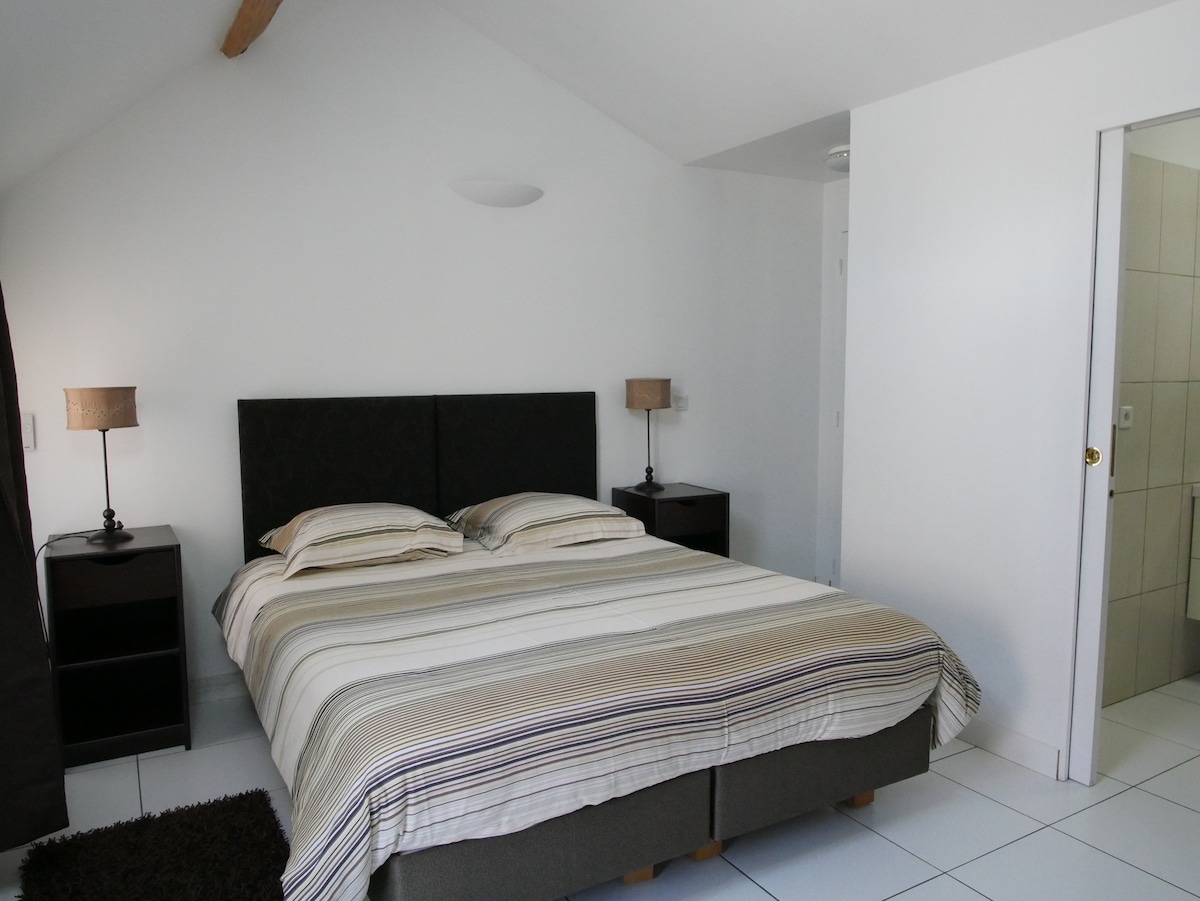 Chumba kikuu chenye chumba cha kuogea