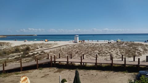The terrace overlooking the sea