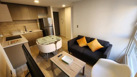 Two apartments in the same building. Free parking