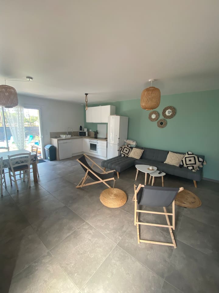 Jolie Maison Vue Forêt - Mimizan