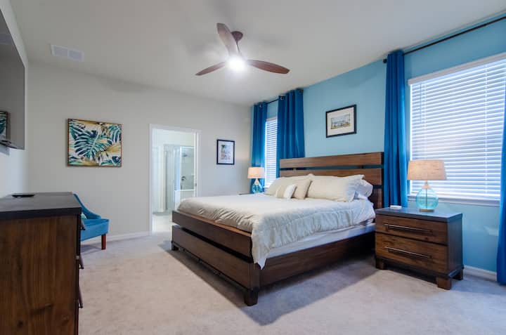 Primary Bedroom on Main Level - King Sleeps 2