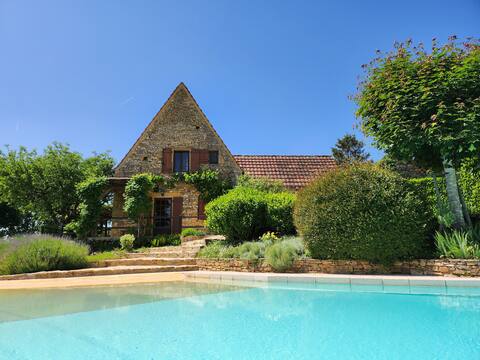 Perigord, Sarlat, view, very quiet, 5 vacationers.