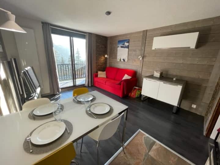 Studio Cabine, Vue Montagne - Flaine