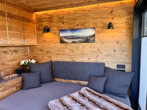 Sauna with bed and pool use