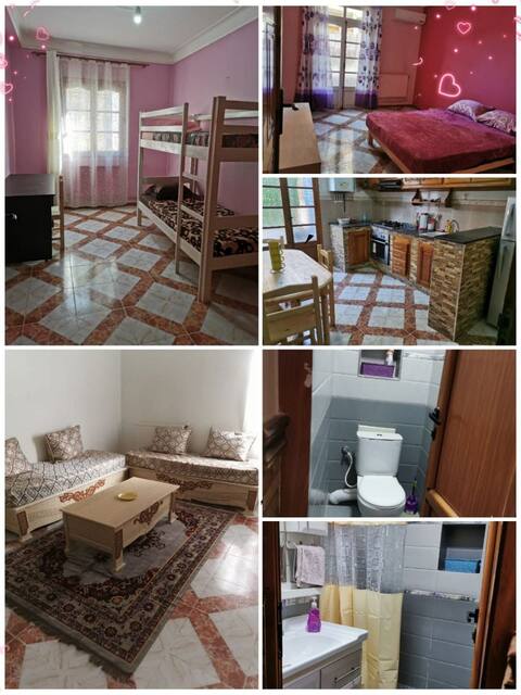 villa level F4, 15 km from airport, 5 min walk to sea