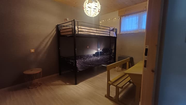 Bunk Bedroom with Closet