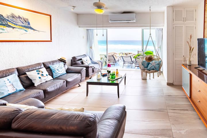 Casa A Pie De Playa, Acceso Directo, Piscina, A/c - Cancún