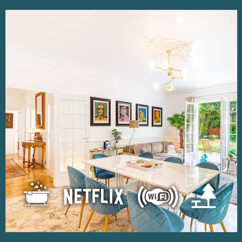Double Apartment 2 floors • 220m² • Private Garden