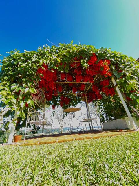 Fazenda Santa Clara with a heated pool