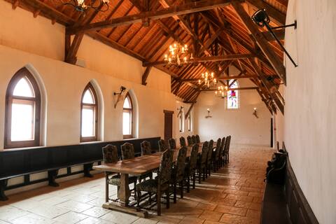Medieval-style reception room