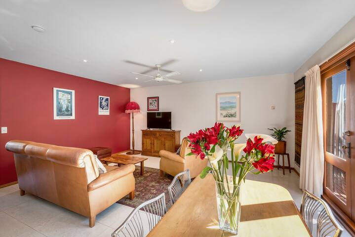 Platypus Cottage. Watch them play from the garden.