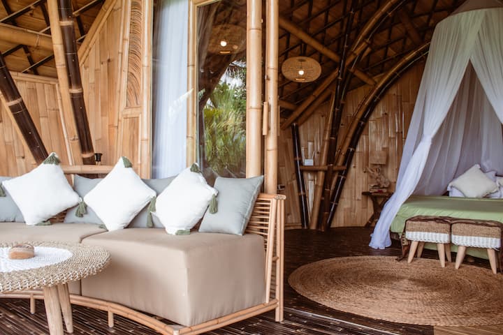 Agung's Nest | Bamboo House - 印尼