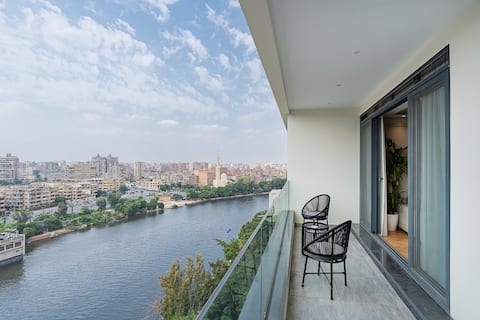 Brassbell l 3BR Nile view in zamalek 94