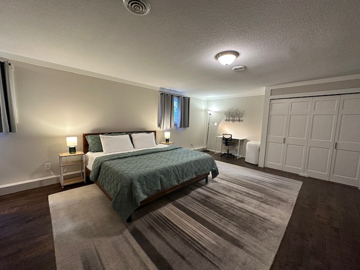 Desk in master bed room. 