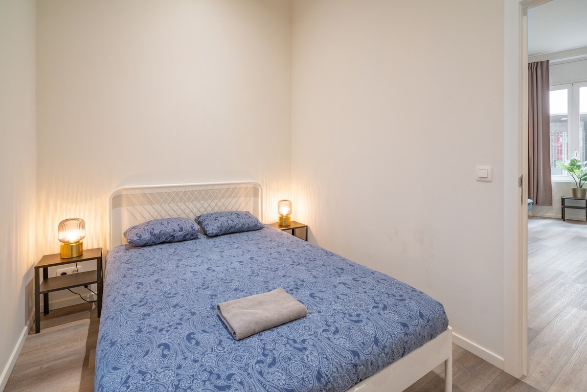 梦寐以求的地方：深度体验我们宁静的卧室，配备1张双人床。