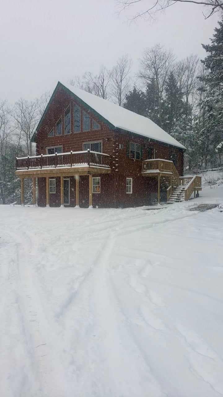 New mountainside log cabin Cabins for Rent in Alexandria, New Hampshire, United States Airbnb