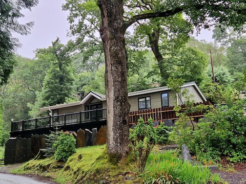 Luxury Holiday Lodge Woodland setting in Snowdonia