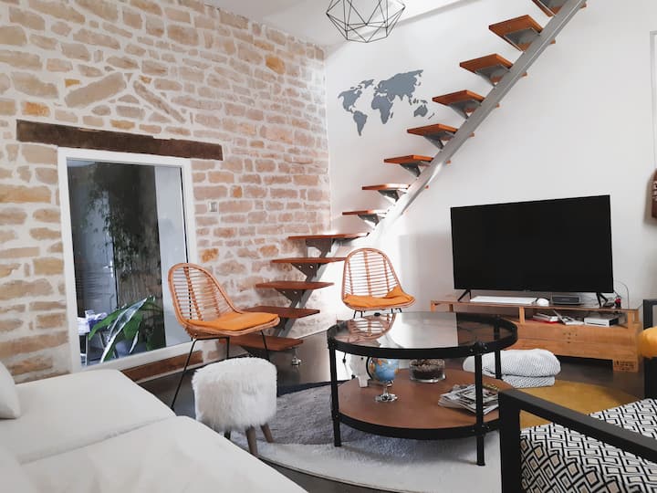 Maison 80 M², Centre à Pied, Vélos, Jardin Privé - Dijon